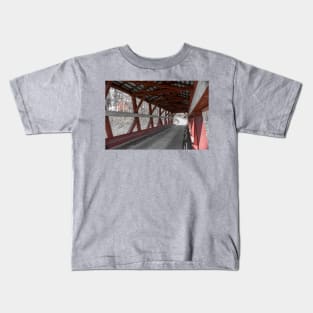 Colvin Covered Bridge Pennsylvania Kids T-Shirt